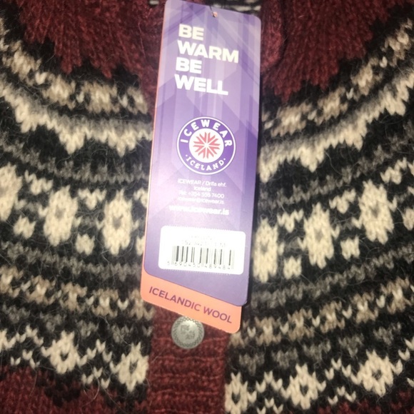 𝅺FRÓÐNÝ LONG CARDIGAN SWEATER FROM WOOL - Picture 6 of 8